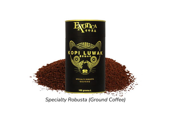 Exotica Kopi Luwak Specialty Robusta (Ground Coffee 100g)