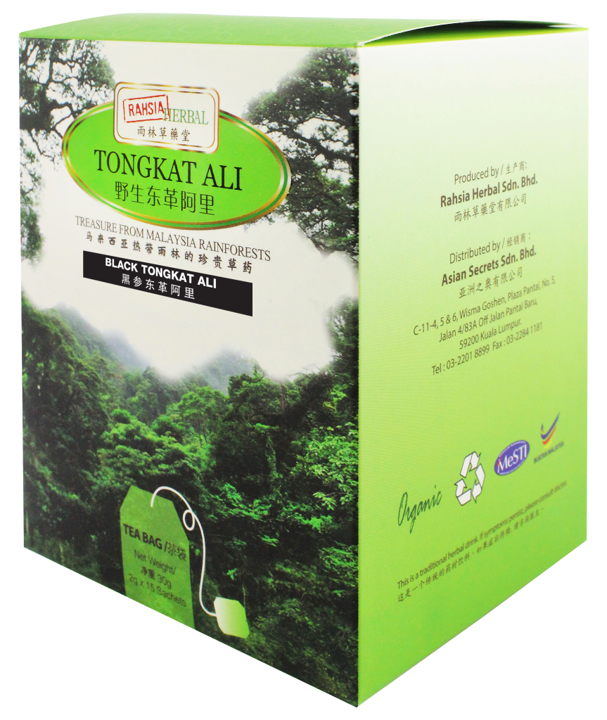 Black Tongkat Ali Herbal Tea (2g x 15 teabags) – Asian Secrets ...